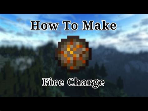 How to make Fire Charge in Minecraft || Crafting Recipe of Fire Charge in Minecraft || - YouTube