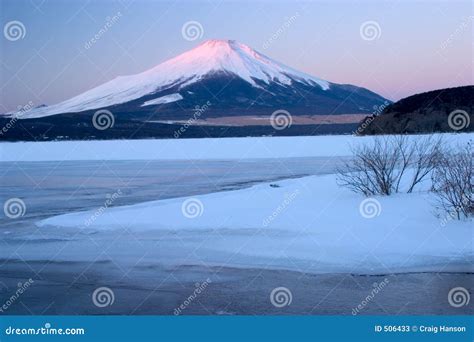 Mount Fuji in Winter stock image. Image of white, winter - 506433