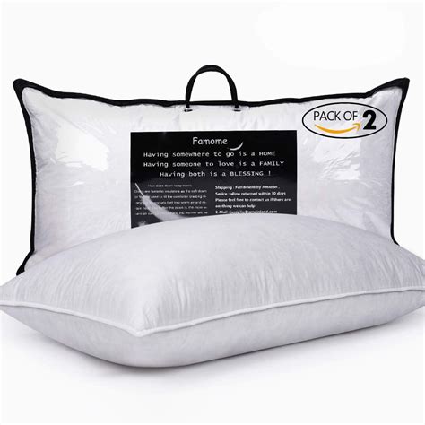 BESC Feather Pillows for Sleeping King Size - Pack of 2 Hotel ...