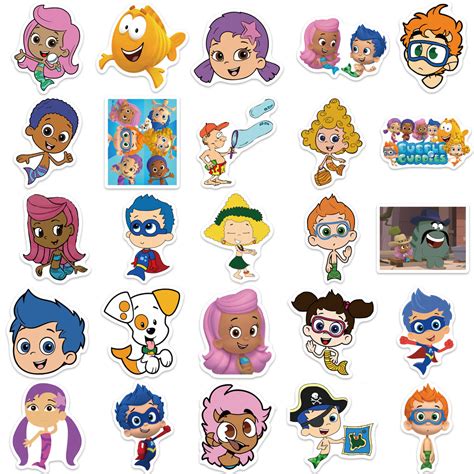 50ocs Bubble Guppies 1 Stickers – AU Sticker World