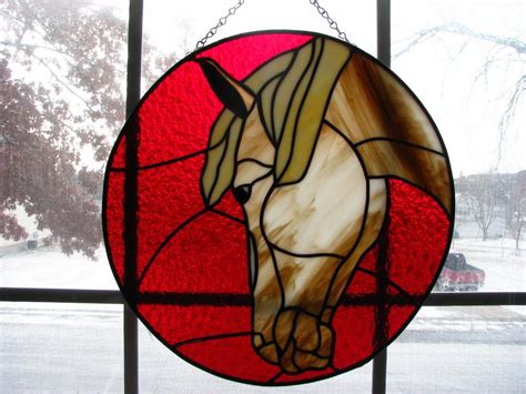 Window Stained Glass Horse | #1719837573