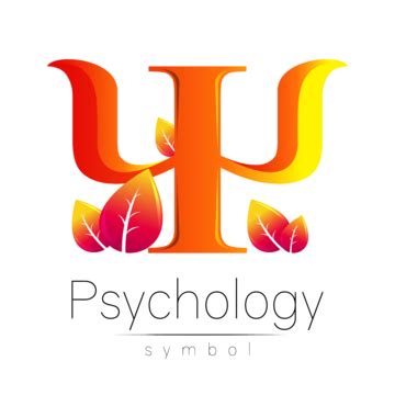 Creative Psychology Logo With Orange Psi And Leaves On White Vector, Think, Care, Development ...