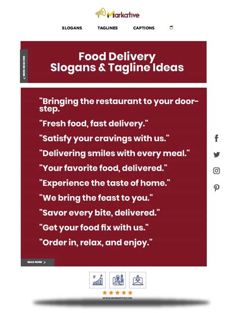 191+ Creative Food Delivery Slogans & Taglines ideas - Markative