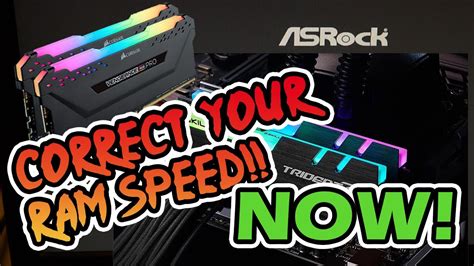 HOW TO: CORRECT YOUR RAM SPEED | OVERCLOCK YOUR RAM | ASROCK - YouTube