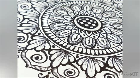 Very Easy & Step By Step Mandala Design For Beginners| Creative Mandala Art By Jyoshita Ghate ...