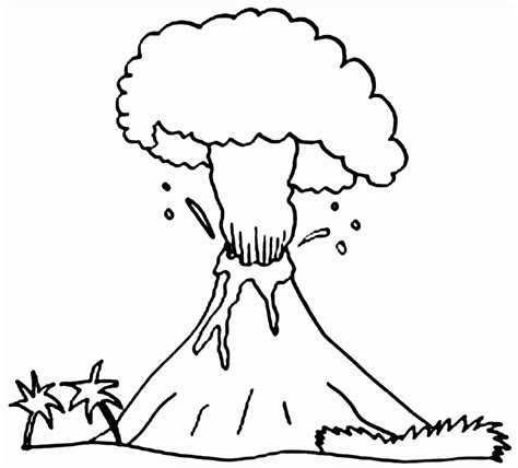 Free Volcano Coloring Pages Pdf To Print - Coloringfolder.com | การศึกษา