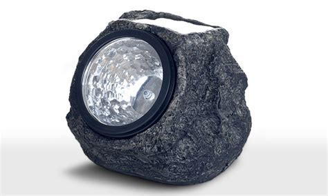 Up To 74% Off on Solar Rock Lights (Set of 4) | Groupon Goods