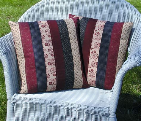 Americana Quilted Pillow Covers - Set of 2 Decorative Pillow Covers by scarecrowcabin on Etsy ...