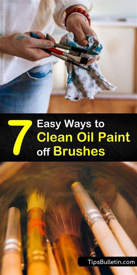 7 Easy Ways to Clean Oil Paint off Brushes in 2021 | Oil paint brushes, Simple oil painting ...