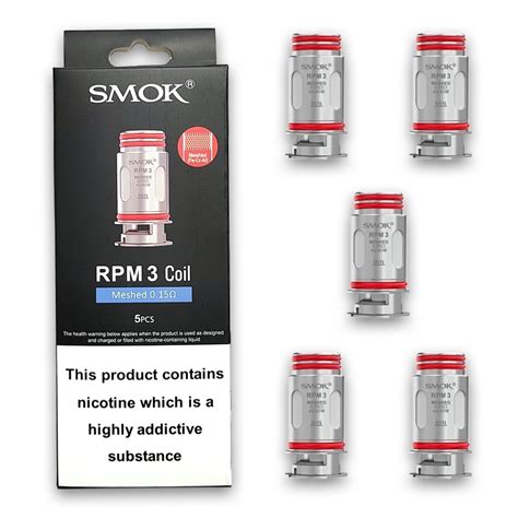 Smok RPM 3 Coils Meshed 0.15ohm (5 Pack)