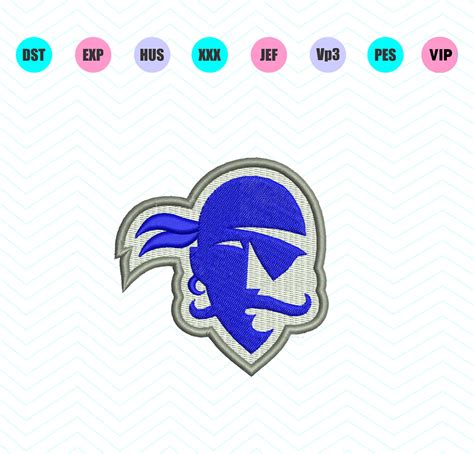 Seton Hall Pirates Logo Machine Embroidery Design 5 Sizes - Instant ...