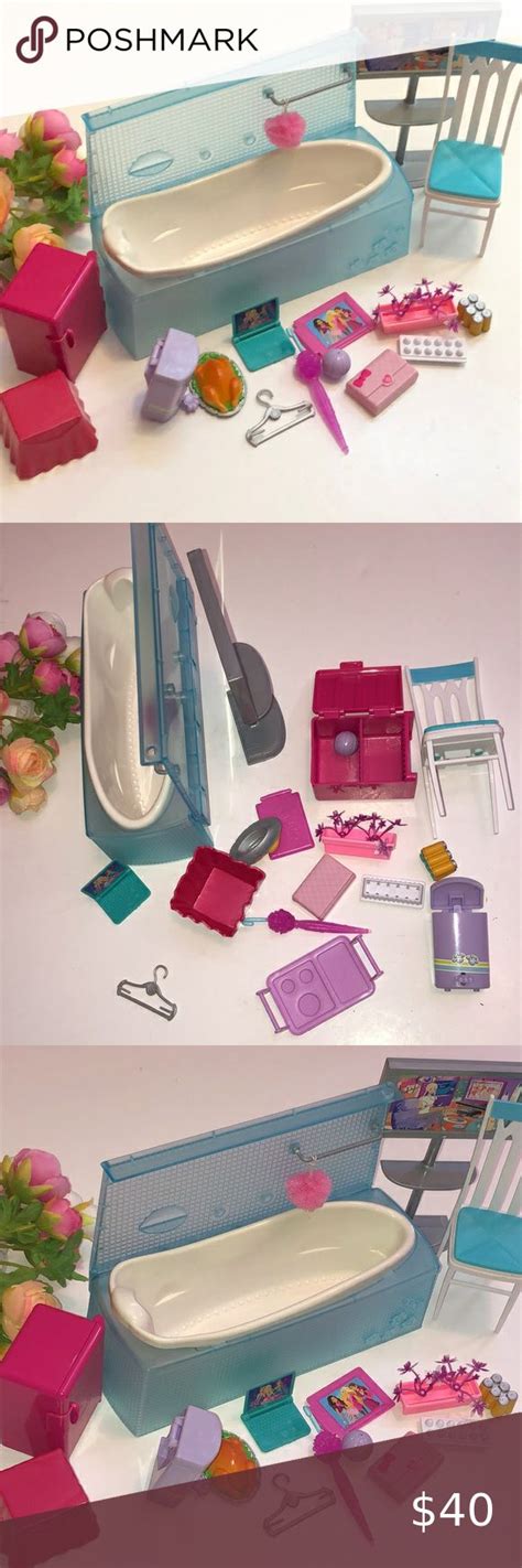 Barbie Dreamhouse Furniture Barbie 2007 Bathtub Barbie Accessories Home ...