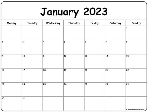 Printable Blank Calendar January 2022 2023 Printable Calendars | Images ...