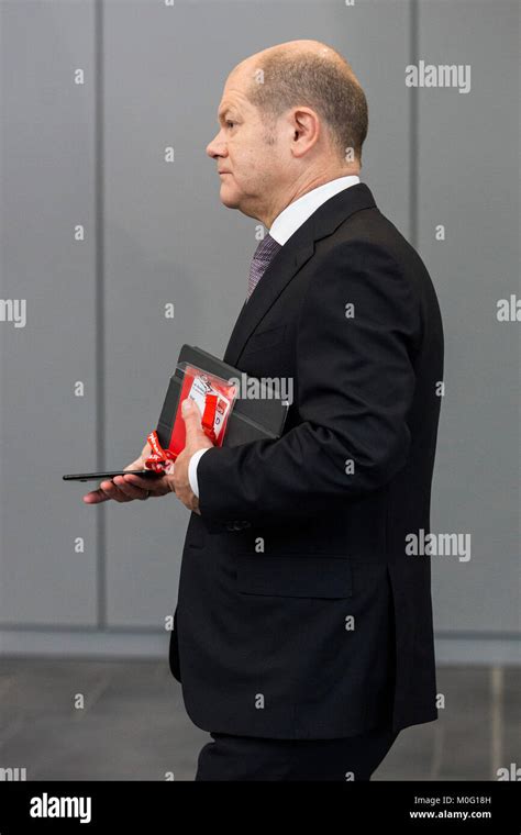 Olaf Scholz, Mayor of Hamburg, attends the extraordinary SPD party ...