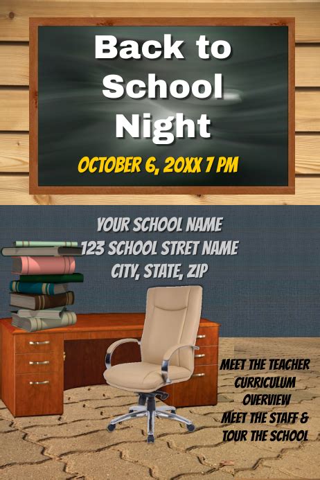 Back to School Night template | PosterMyWall