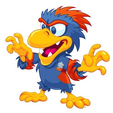 Cartoon Jayhawk Clipart PNG, Vector, PSD, and Clipart With Transparent ...