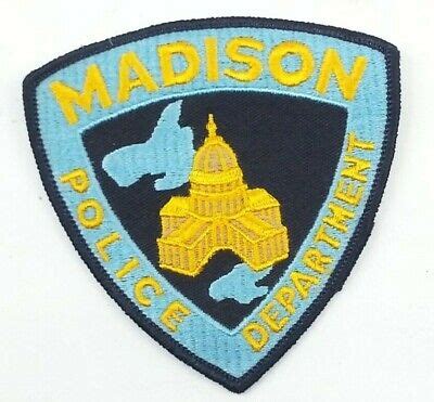 VINTAGE MADISON WISCONSIN Police Department Uniform Patch £17.32 - PicClick UK