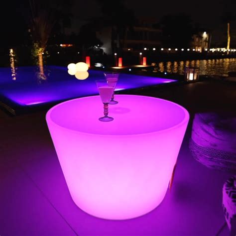 Smart and Green Bass Illuminated Bluetooth LED Outdoor Coffee Table ...