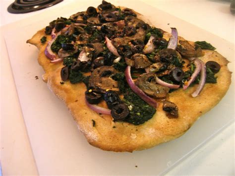 All You Eat is Vegetables?: Spinach and Mushroom Pizza