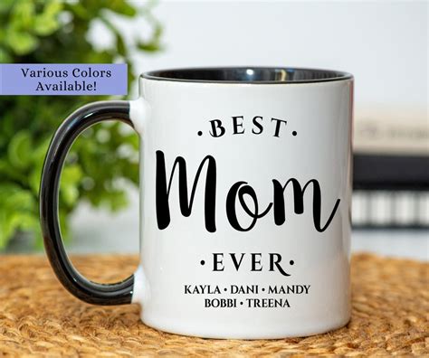 Best Mom Ever Mug Mom Coffee Mug Personalized Mom Mug - Etsy