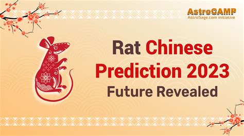 Rat Chinese Horoscope 2023 - Chinese Zodiac Rat 2023 Predictions