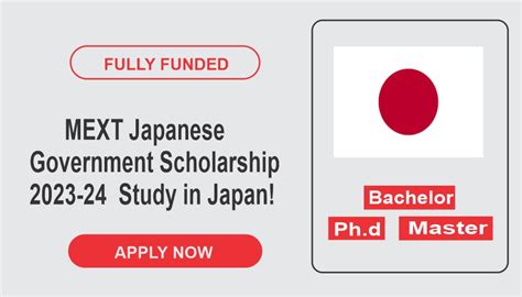 MEXT Japanese Government Scholarship 2023-24 ! Study in Japan! - Globel Scholarships