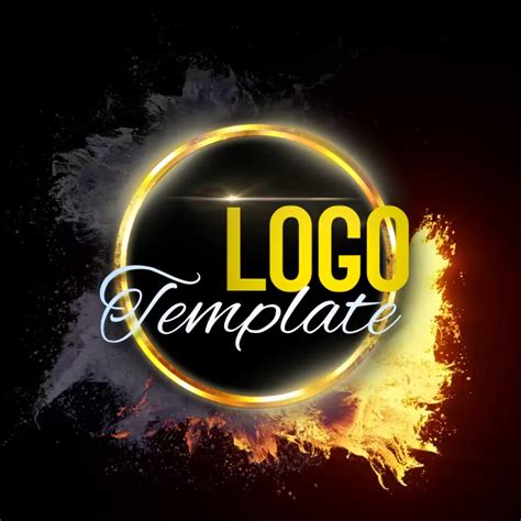 black and yellow logo design template | PosterMyWall