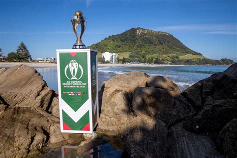 The Women's World Cup trophy on display | ESPNcricinfo.com