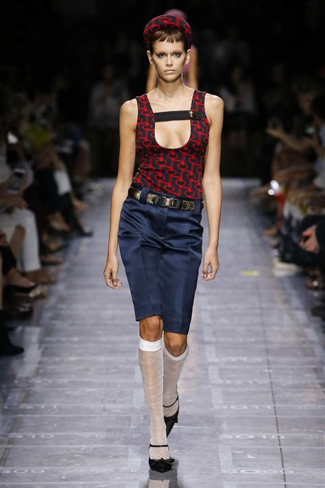 Kaia Gerber walks the runway at Prada Fashion Show, Summer-Spring 2019 ...