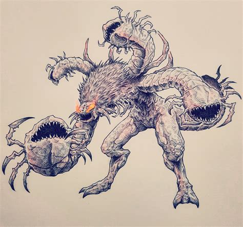 I drew Centipede Demon! : darksouls