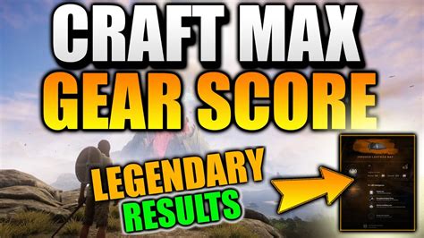 Crafting MAX Gear Score ARMOR! LEGENDARY CRAFT New World MMO Crafting ...