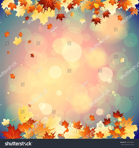 September Background Falling Autumn Leaves Place Stock Vector (Royalty Free) 326478032 ...