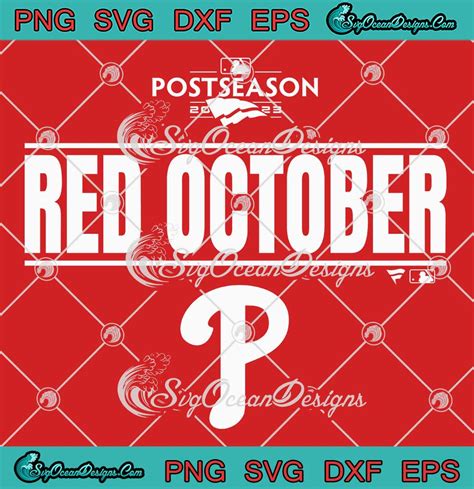 Phillies Red October Postseason SVG - Philadelphia Phillies MLB ...