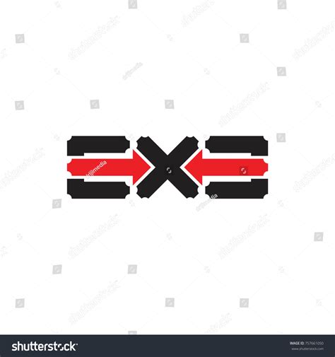 Exe Letter Arrow Logo Design Vector Stock Vector (Royalty Free) 757661050 | Shutterstock