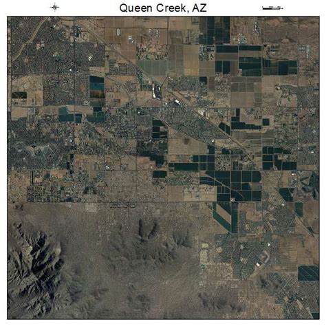 Aerial Photography Map of Queen Creek, AZ Arizona