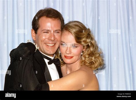 Bruce Willis, Cybill Shepherd at the 37th Annual Emmy Awards, 1985 File ...