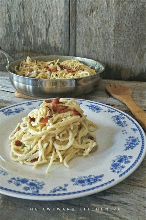 Carbonara Filipino Style | Recipes, Carbonara recipe creamy, Carbonara recipe