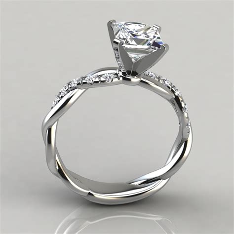 Princess Cut Moissanite Engagement Rings | Forever Moissanite