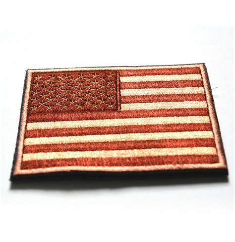 Embroidered American Flag Patches Patriotic USA MilitaryTactics Iron-On ...