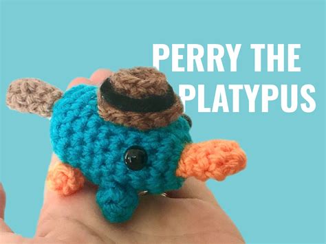 Perry the Platypus Crochet With or without hat | Etsy