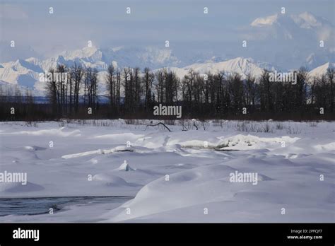 Denali peaks views Stock Photo - Alamy