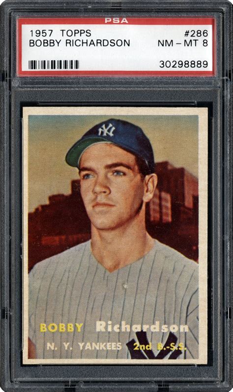 1957 Topps Bobby Richardson | PSA CardFacts™