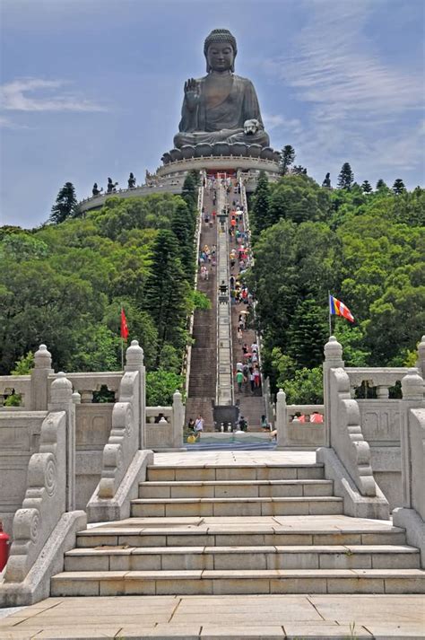 Stairs Way To The Tian Tan Buddha Statue