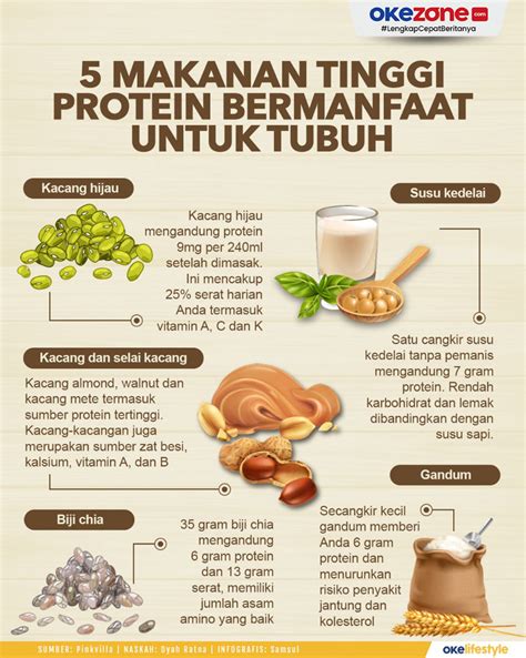 Tabel Makanan Protein Tinggi - IMAGESEE