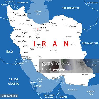 Iran Map Vector Colored Map Of Iran High-Res Vector Graphic - Getty Images