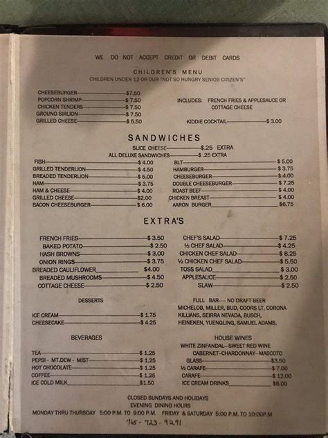 Menu at New Ross Steak House steakhouse, New Ross