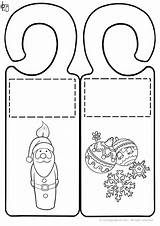 Door Hanger Template Knob Outline Printable Templates Hangers Blank  sketch template