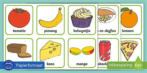 Gesonde- en Ongesonde Kos Flitskaarte (teacher made)