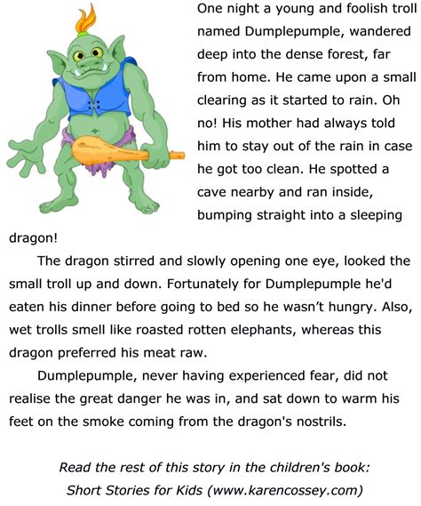 Troll and Dragon Bedtime Story for Children | Short stories for kids ...