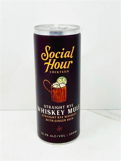 Social Hour Cocktails, Whiskey Mule, Brooklyn (250ml) – DrinkPLG